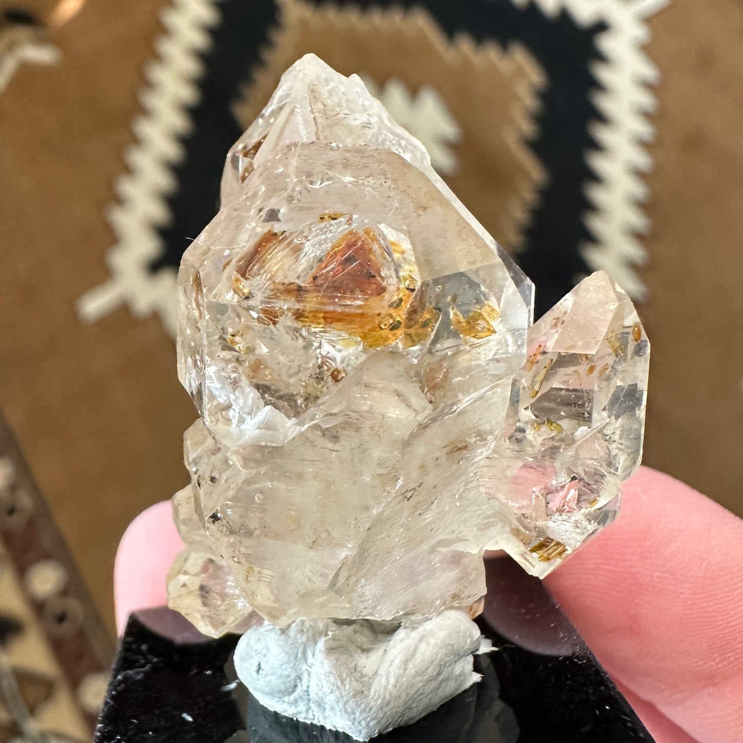 UV Reactive Petroleum Included Firefly Quartz from Madagascar