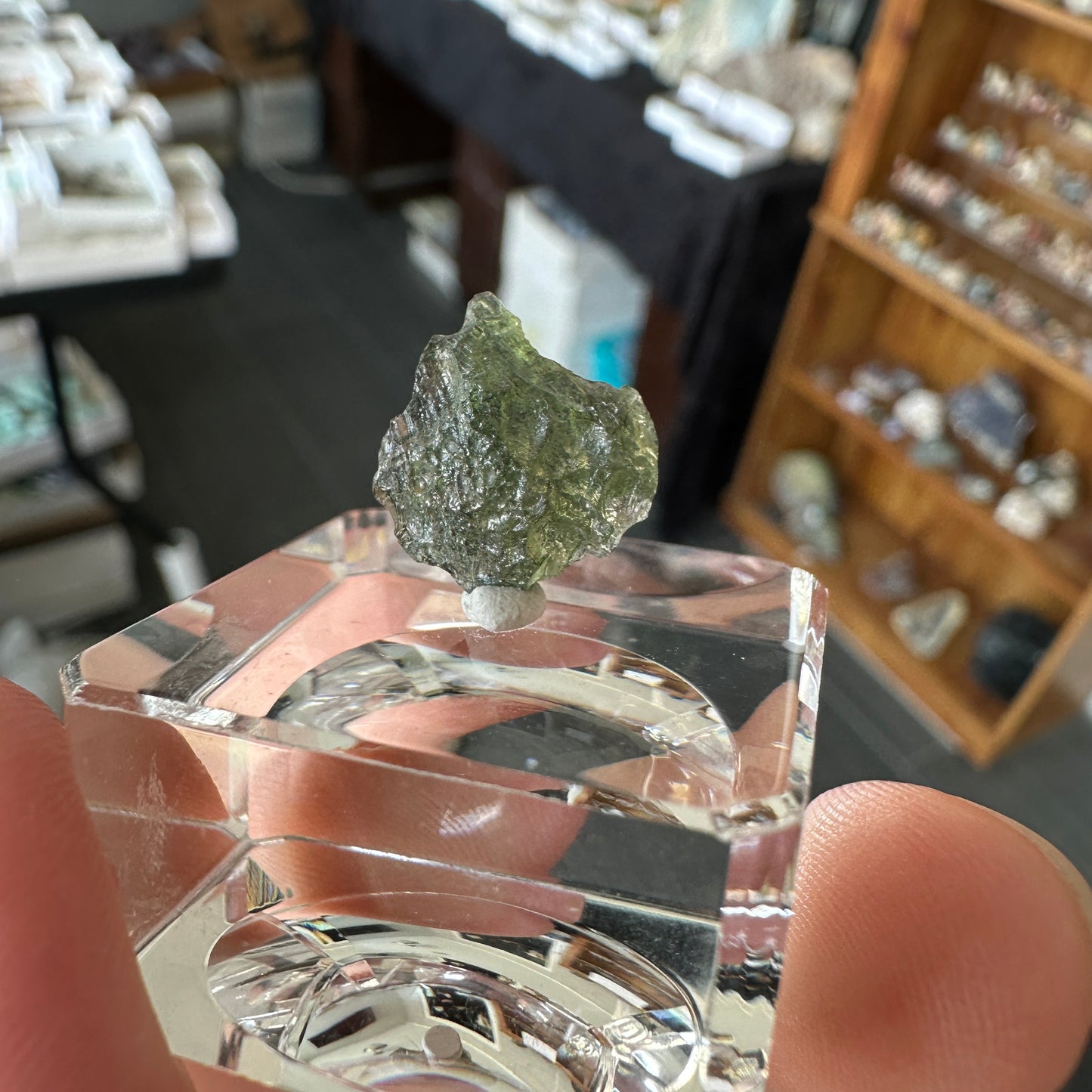 Genuine Green Moldavite 0.55g from Czech Republic