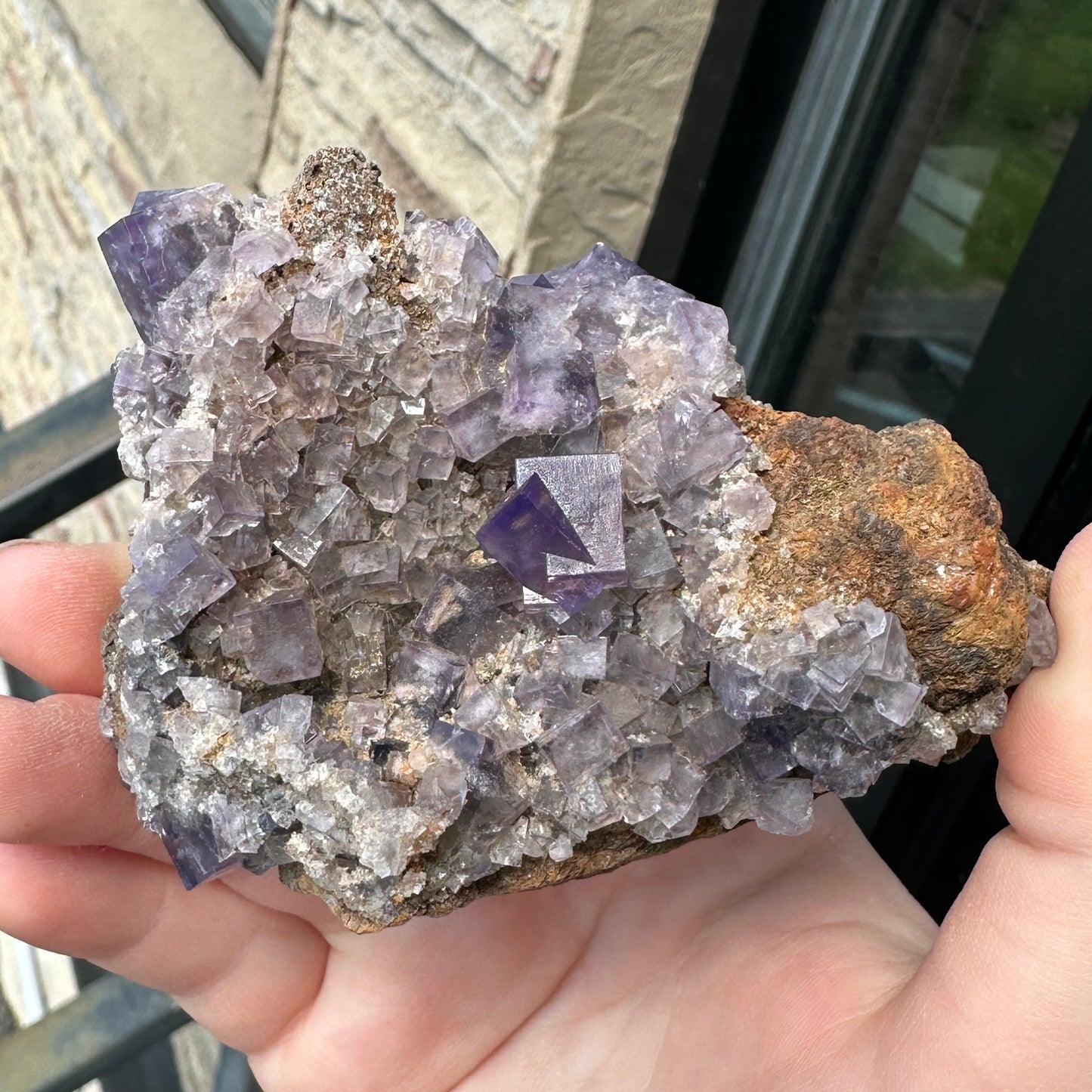 Cabinet Size Purple Fluorite from the Diana Maria Mine, UK