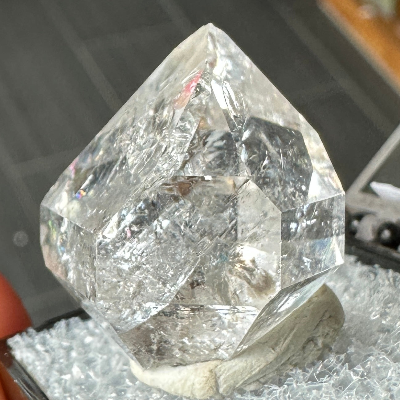 Herkimer Diamond Quartz Perky Box Specimen from New York