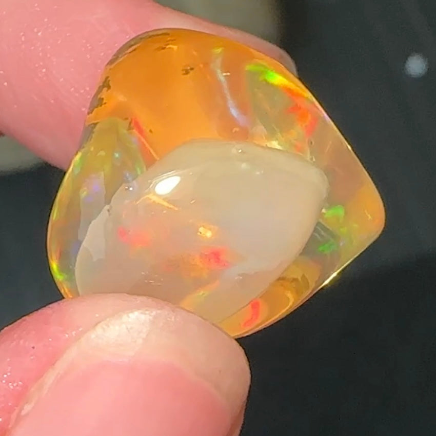A+ 5.32g Welo Ghost Phantom Water Opal from Ethiopia