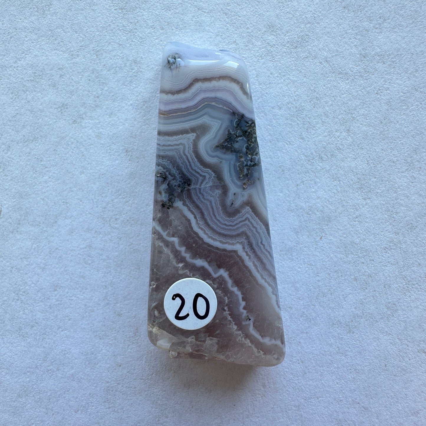 2.51g Colorado Silver-Bearing Amethyst Sowbelly Agate Slab