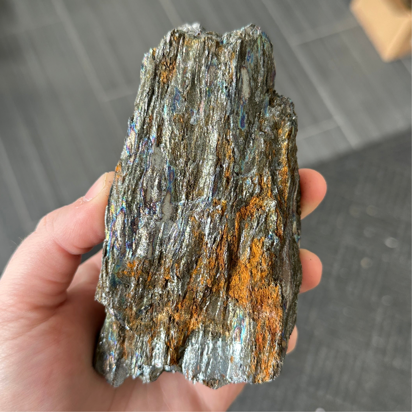 Iridescent “Rainbow” Hematite from Brazil