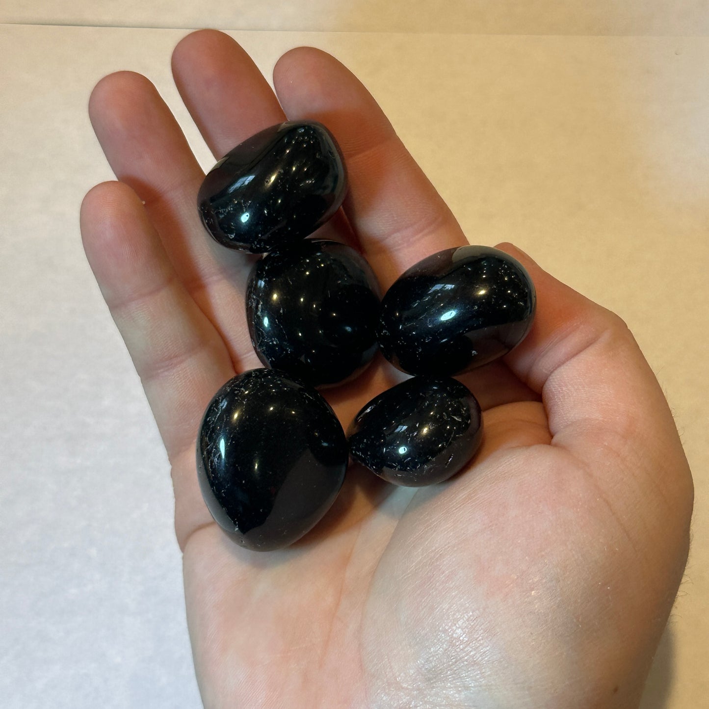 Medium Tumbled Black Obsidian from Mexico