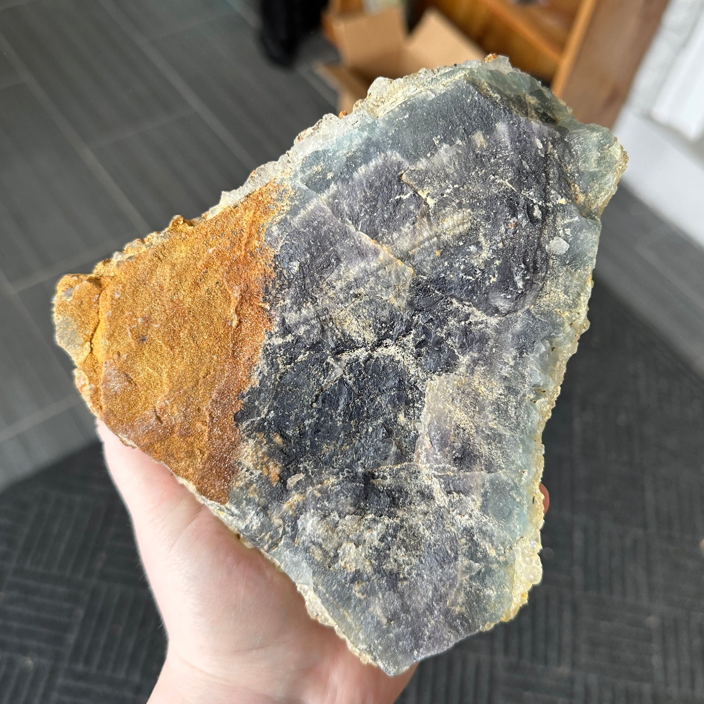 Fluorite with Quartz from Nigeria