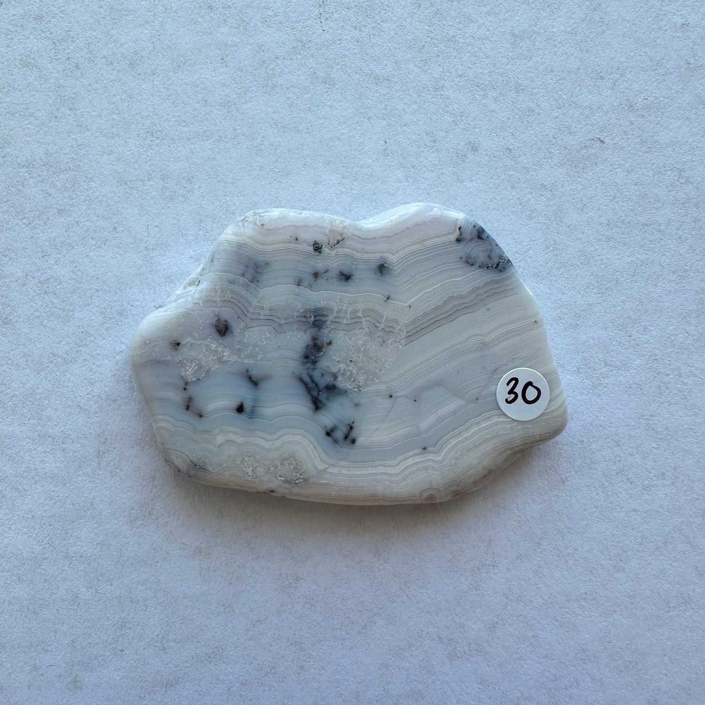 47.83g Colorado Silver-Bearing Amethyst Sowbelly Agate Slab