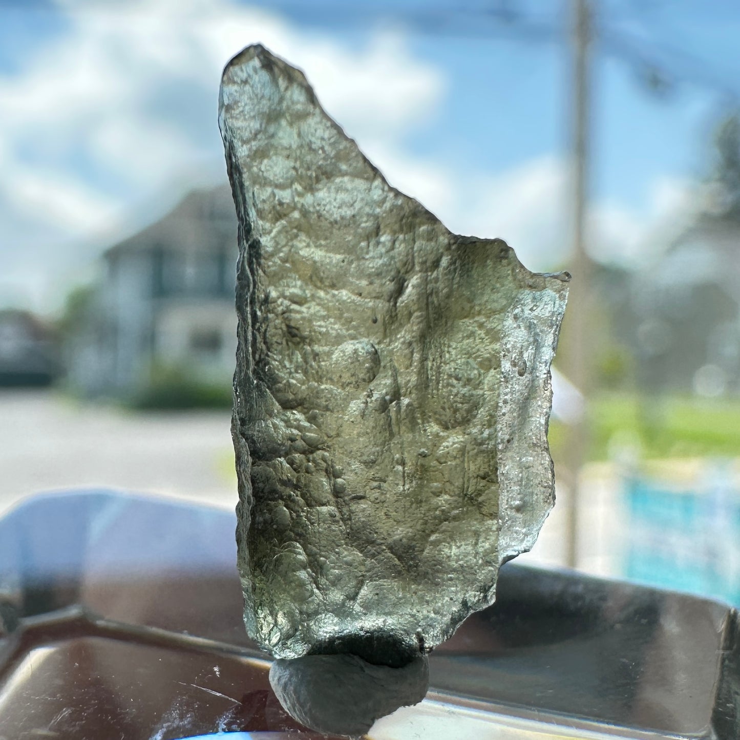 Genuine Green Moldavite 0.44g from Czech Republic