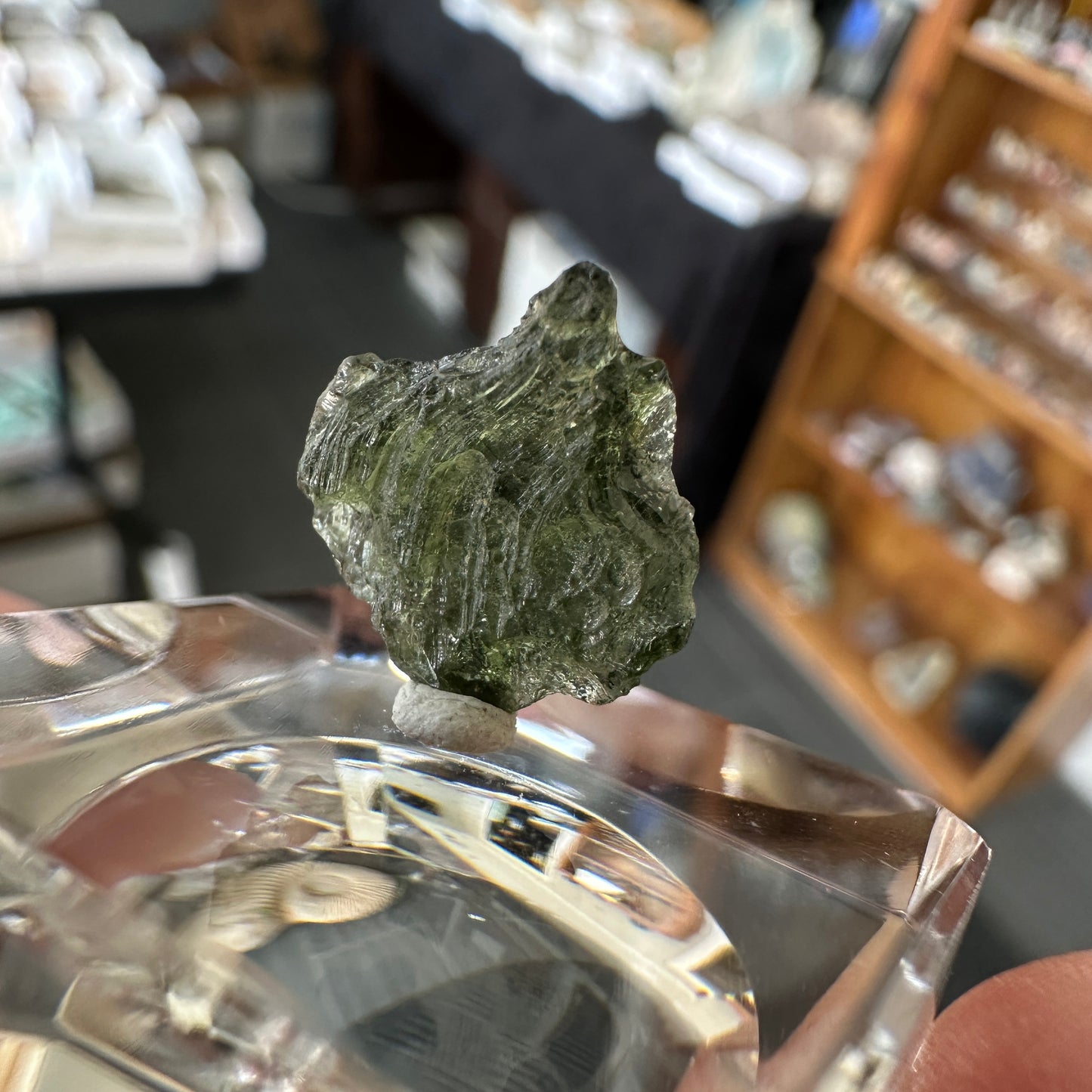 Genuine Green Moldavite 0.55g from Czech Republic