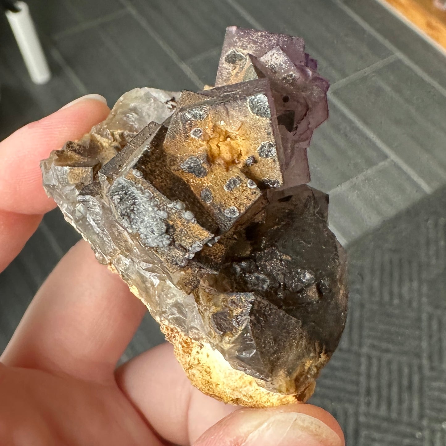 Miniature Purple Fluorite from Nigeria