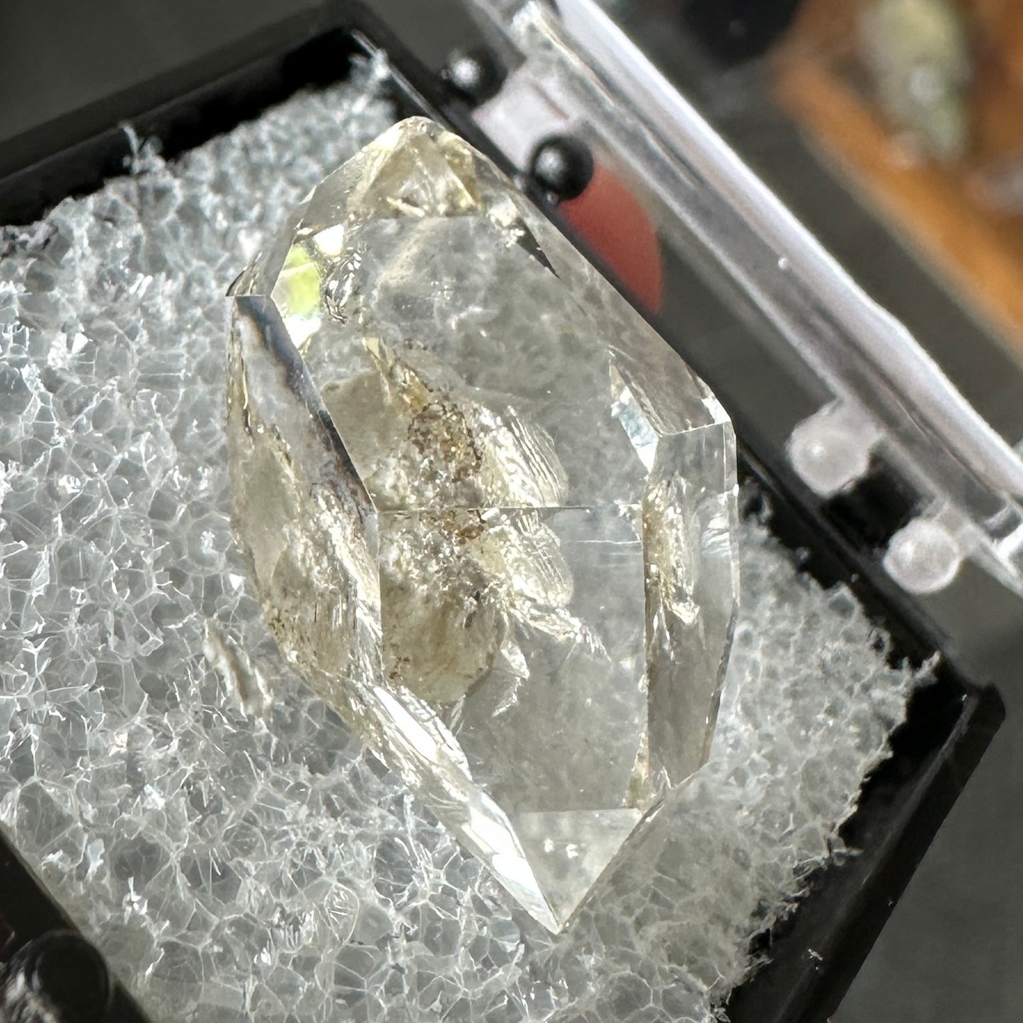 Herkimer Diamond Quartz Perky Box Specimen from New York