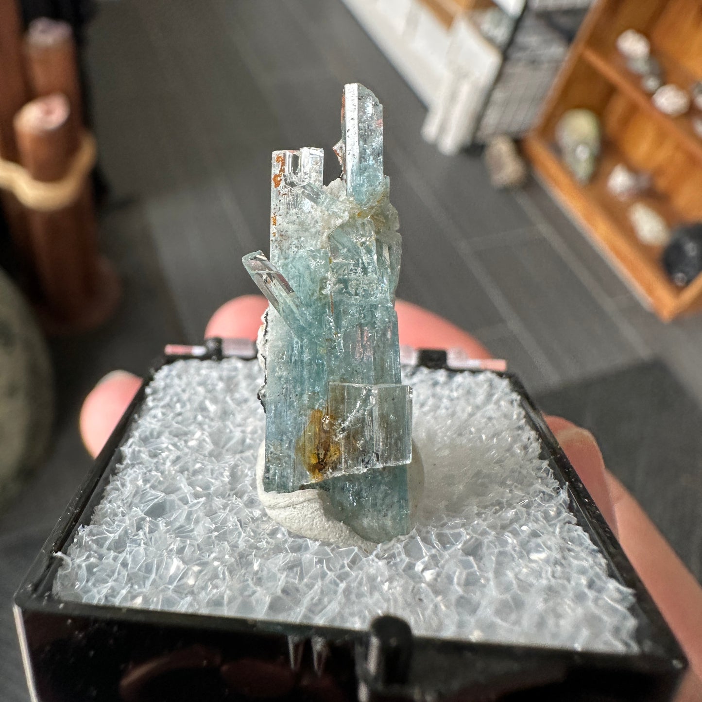 Aquamarine Perky Box Specimen from Namibia