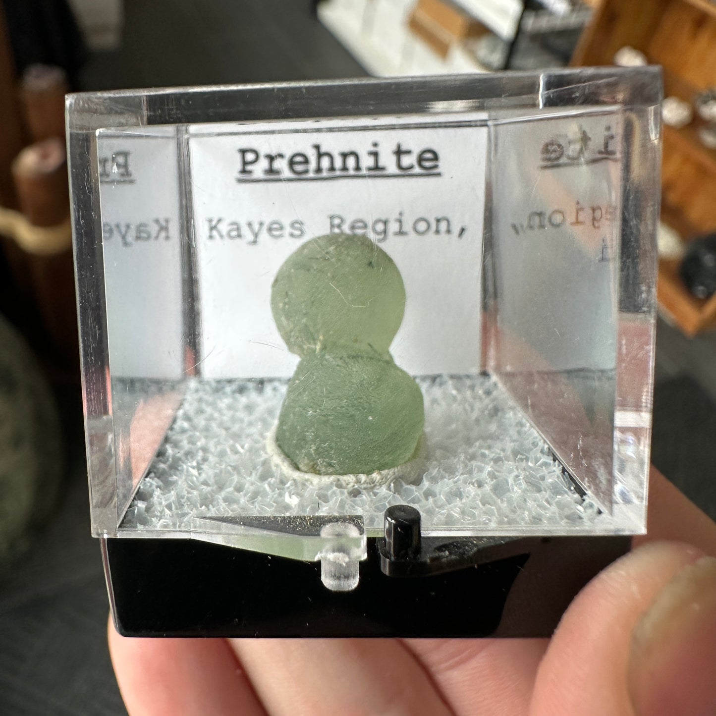 Prehnite Perky Box Specimen from Mali