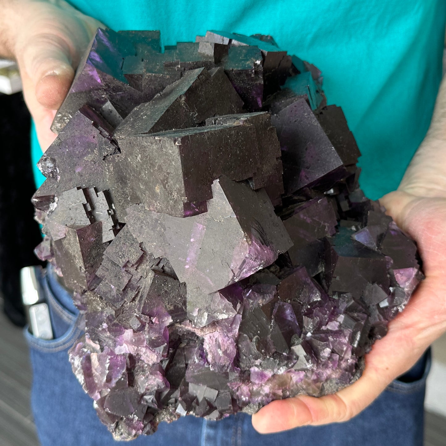 Museum Size Purple Fluorite from Cave in Rock, Illinois, USA