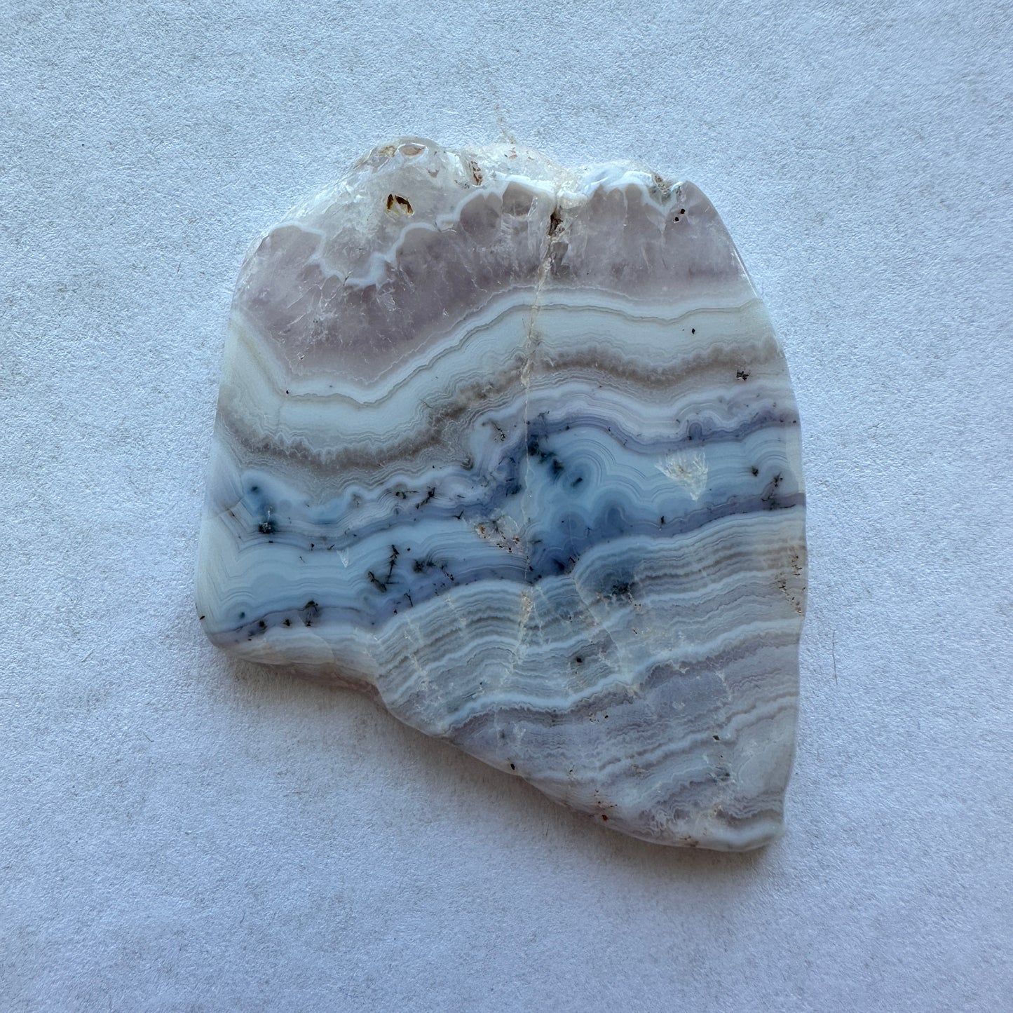 2.56g Colorado Silver-Bearing Amethyst Sowbelly Agate Slab