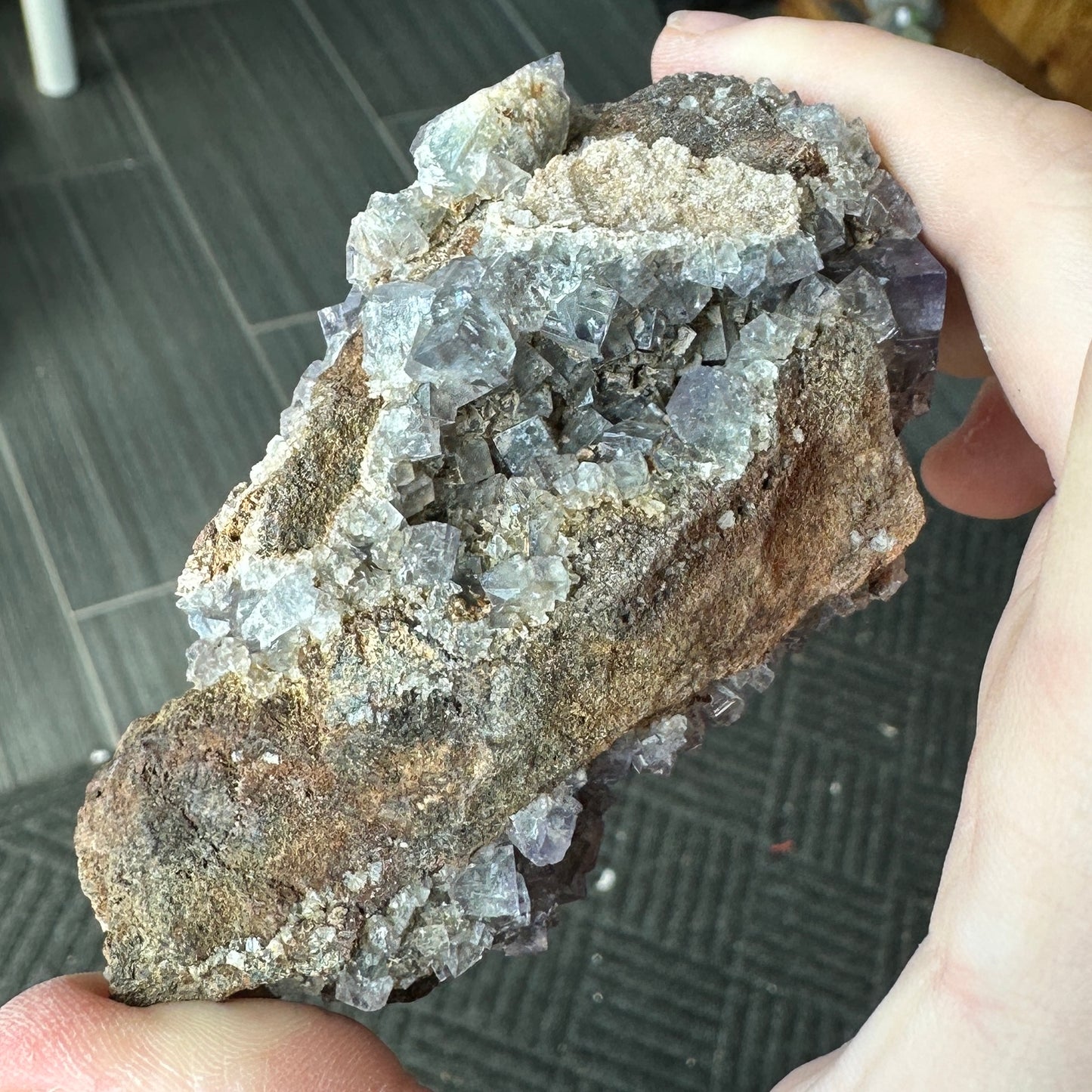 Cabinet Size Purple Fluorite from the Diana Maria Mine, UK