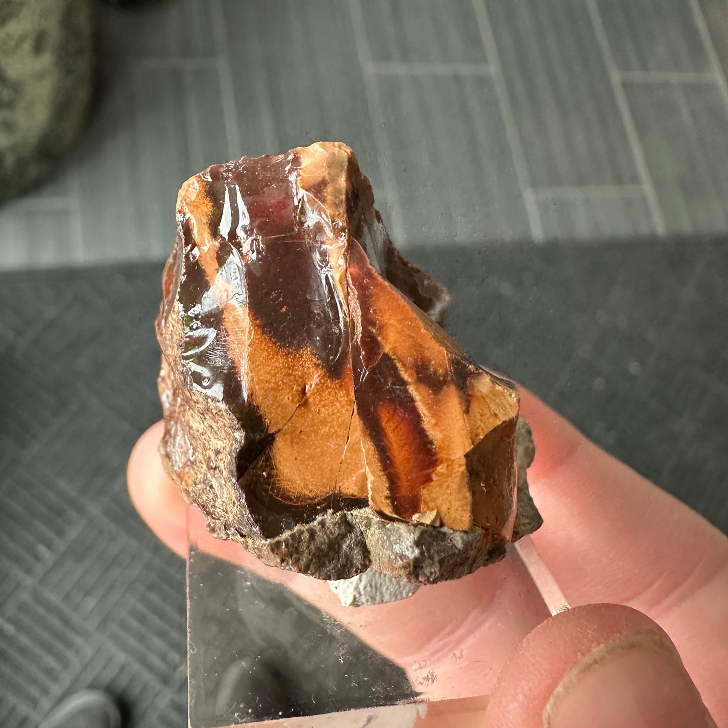 Chocolate Fire Opal Miniature from Ethiopia