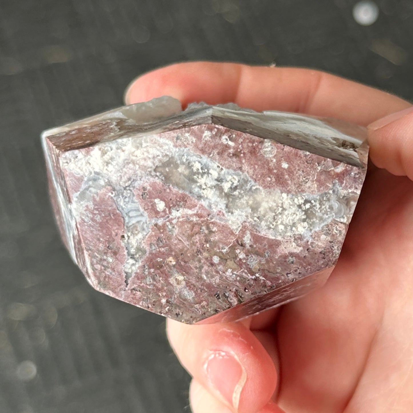 UV Reactive Chalcedony Geode Freeform from Mexico