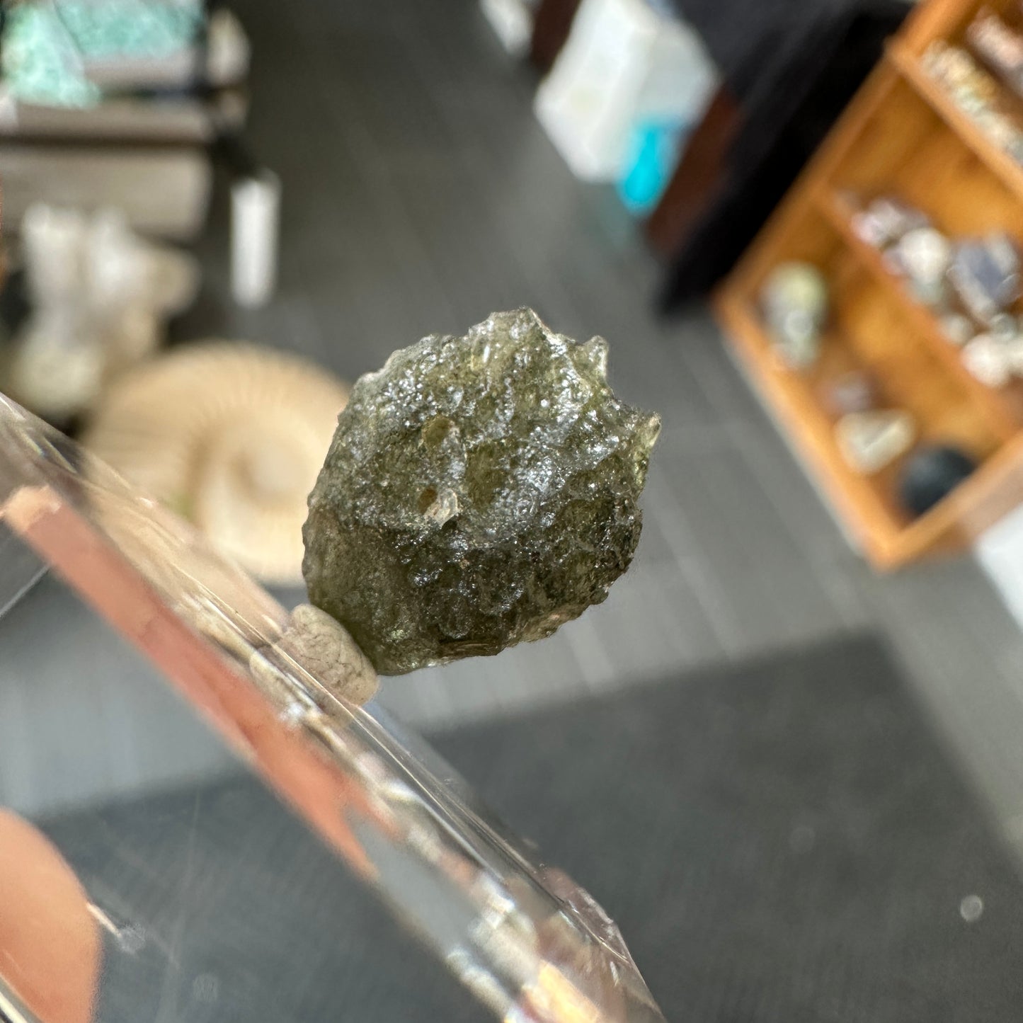Genuine Green Moldavite 0.80g from Czech Republic