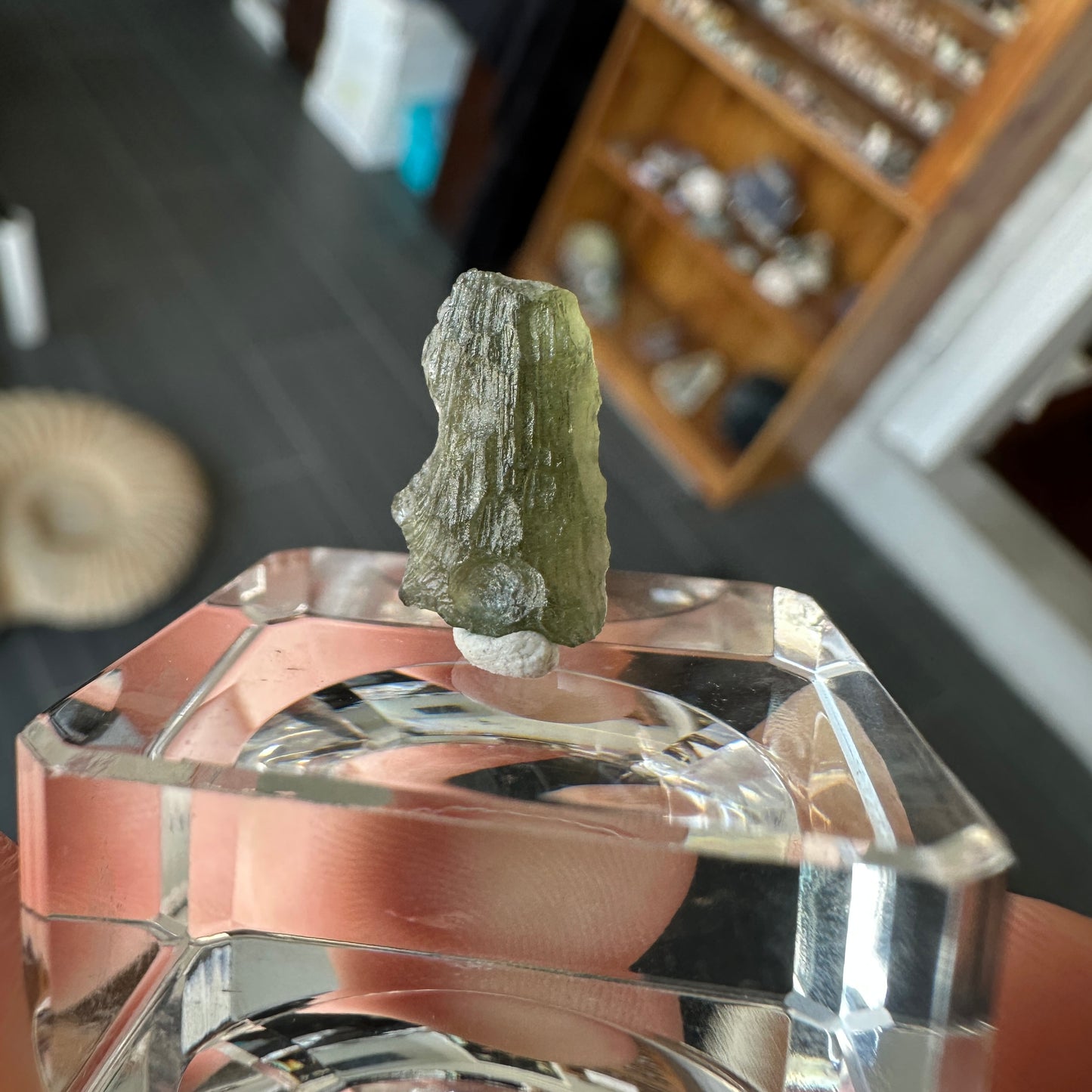 Genuine Green Moldavite 0.65g from Czech Republic