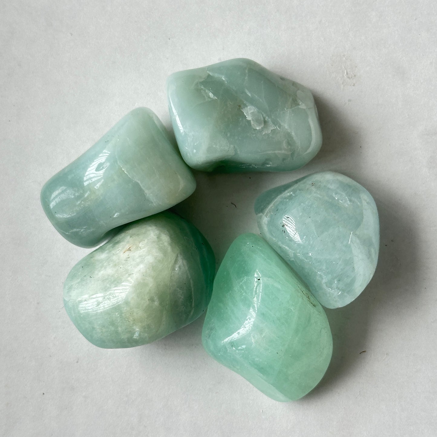Medium Blue Tumbled Aquamarine from Brazil