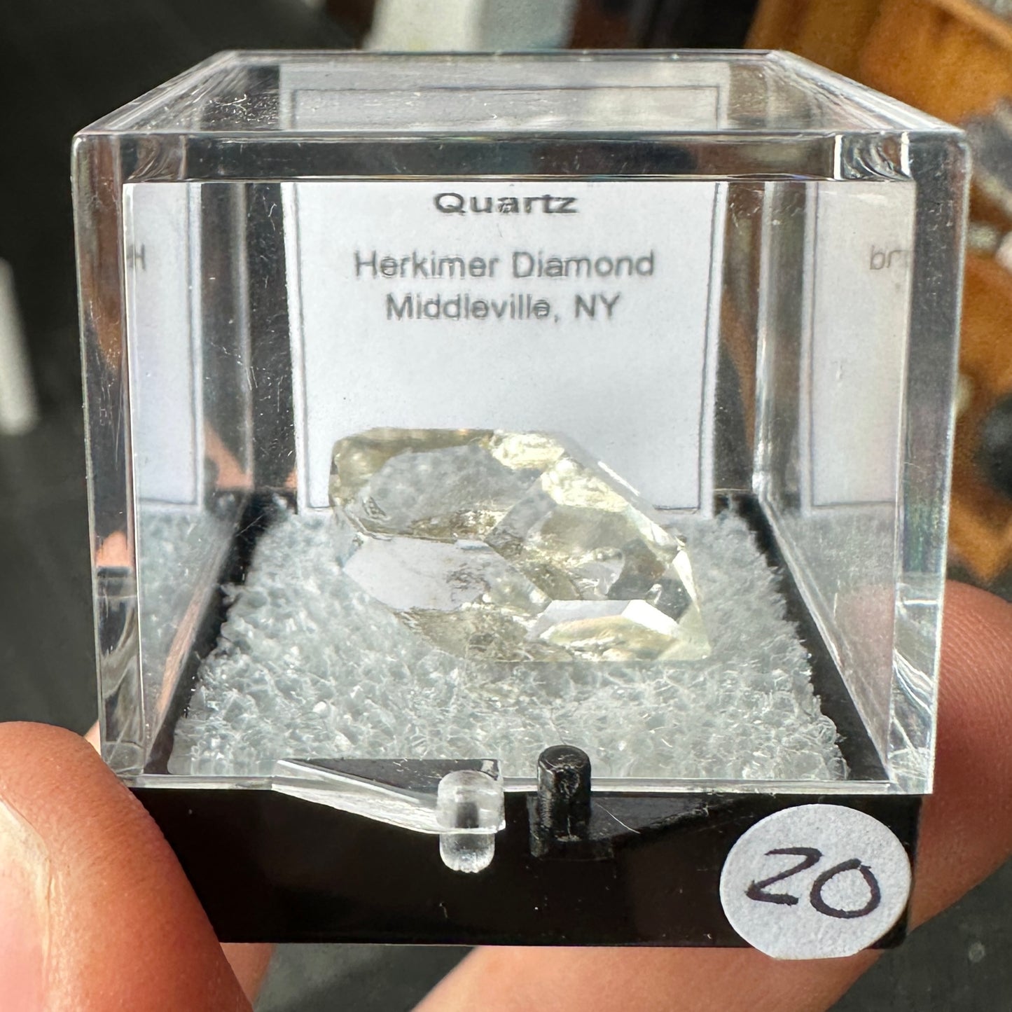 Herkimer Diamond Quartz Perky Box Specimen from New York