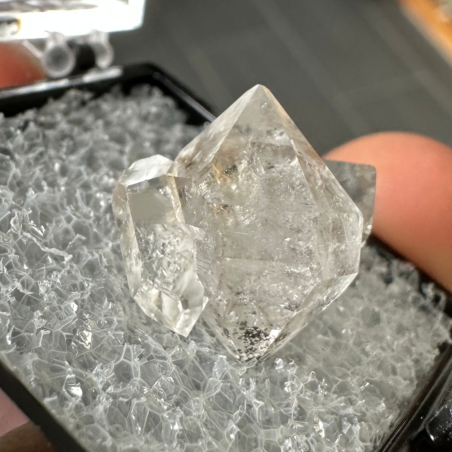 Herkimer Diamond Quartz Perky Box Specimen from New York