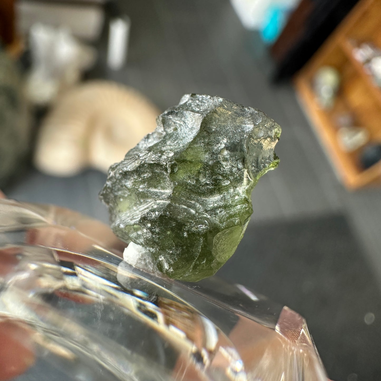 Genuine Green Moldavite 0.94g from Czech Republic