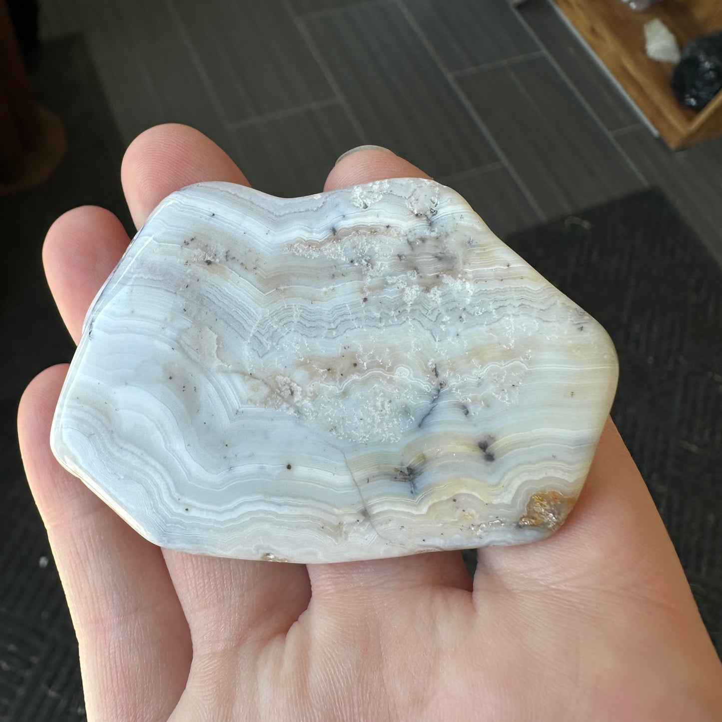 47.83g Colorado Silver-Bearing Amethyst Sowbelly Agate Slab