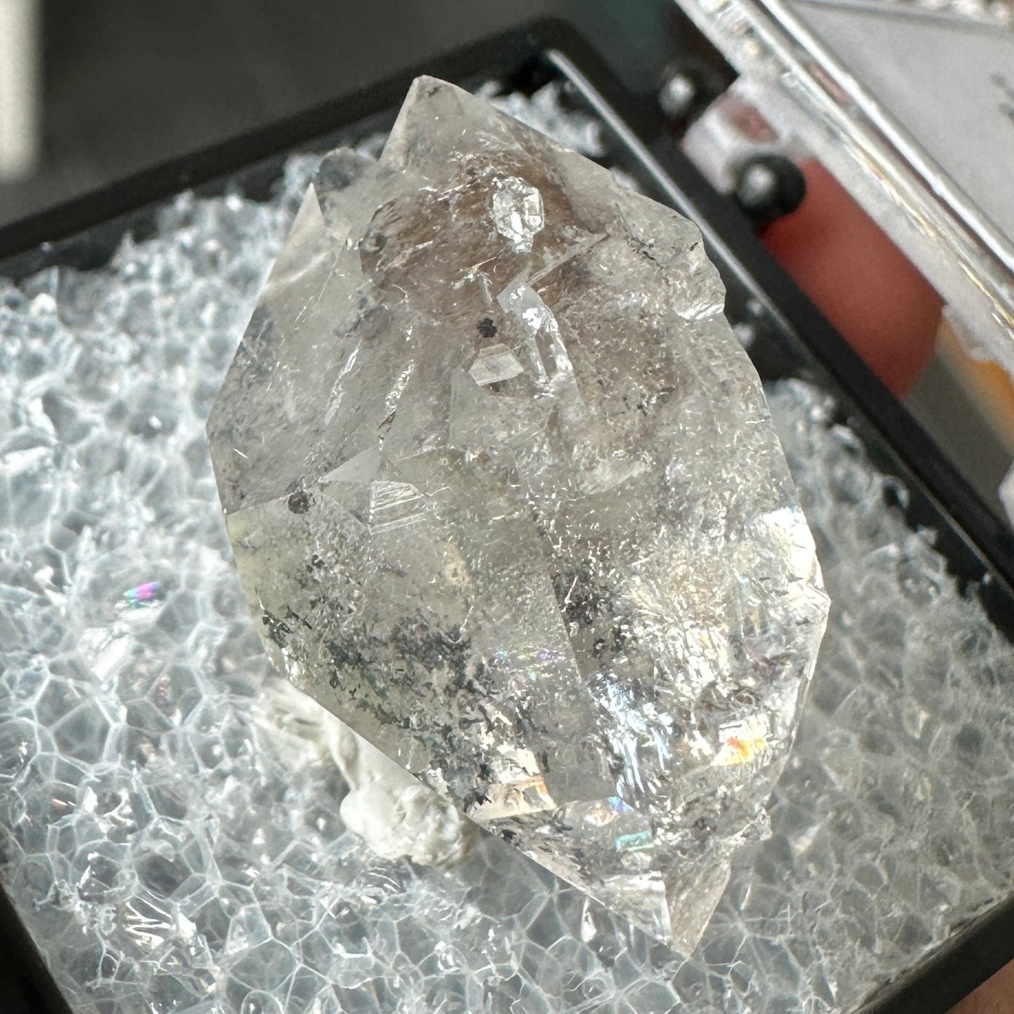 Herkimer Diamond Quartz Perky Box Specimen from New York