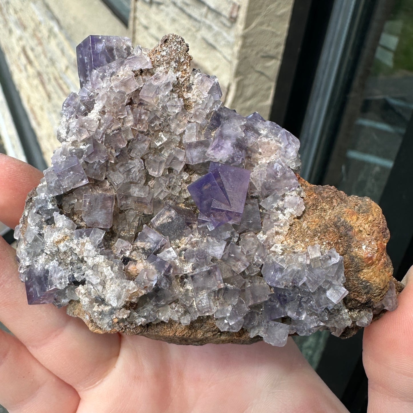 Cabinet Size Purple Fluorite from the Diana Maria Mine, UK