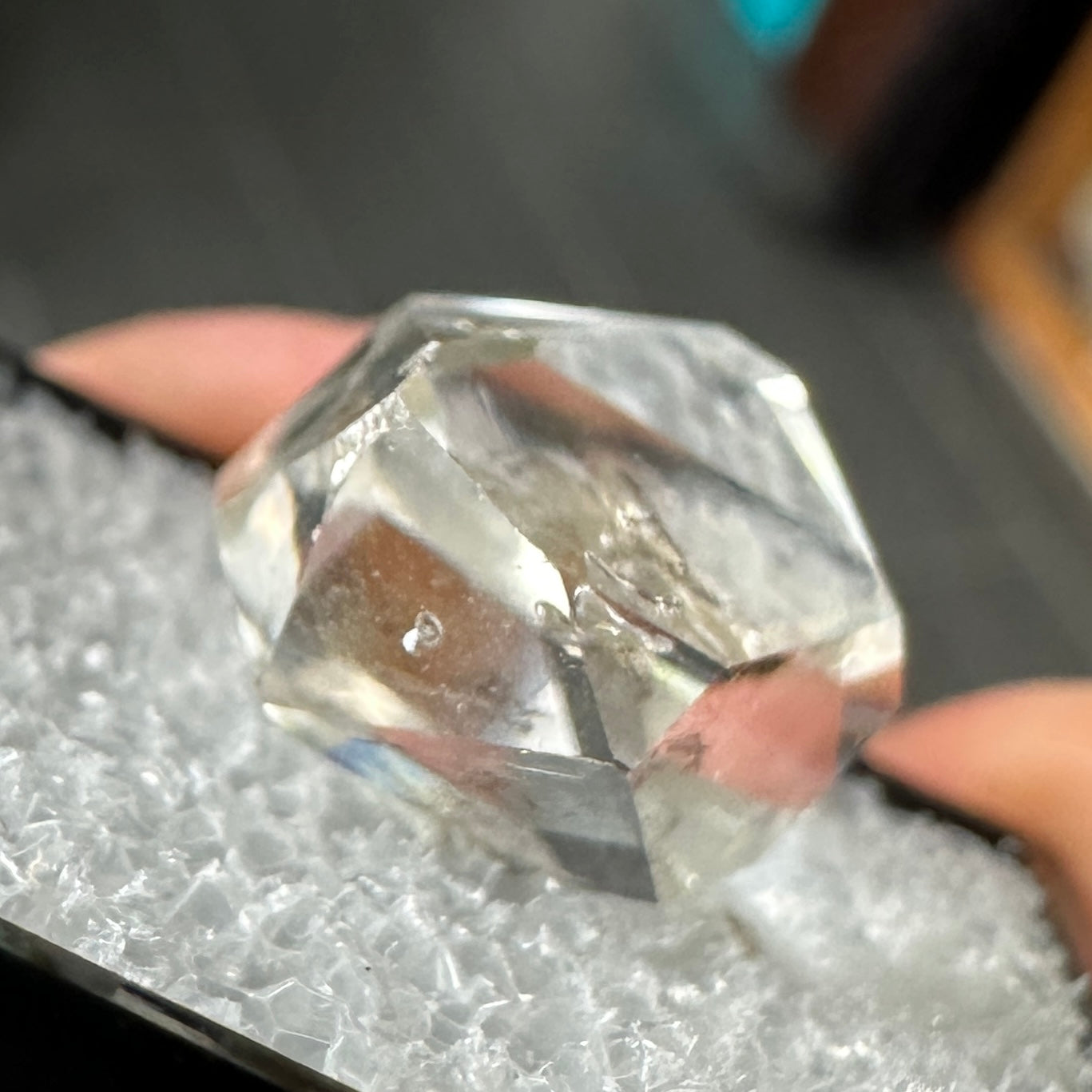 Herkimer Diamond Quartz Perky Box Specimen from New York