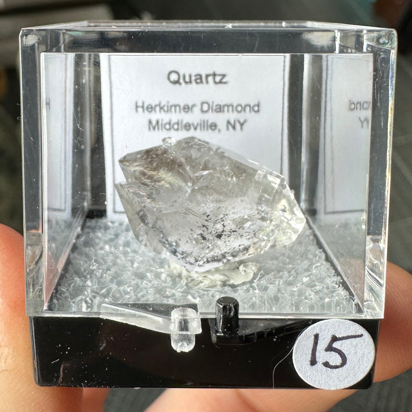 Herkimer Diamond Quartz Perky Box Specimen from New York