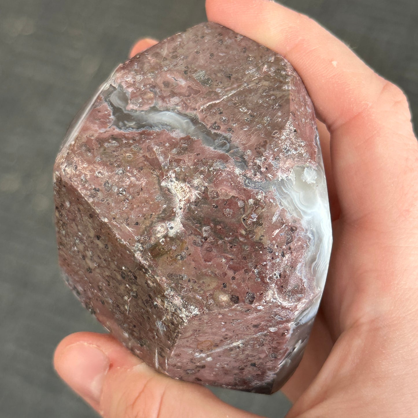 UV Reactive Chalcedony Geode Freeform from Mexico