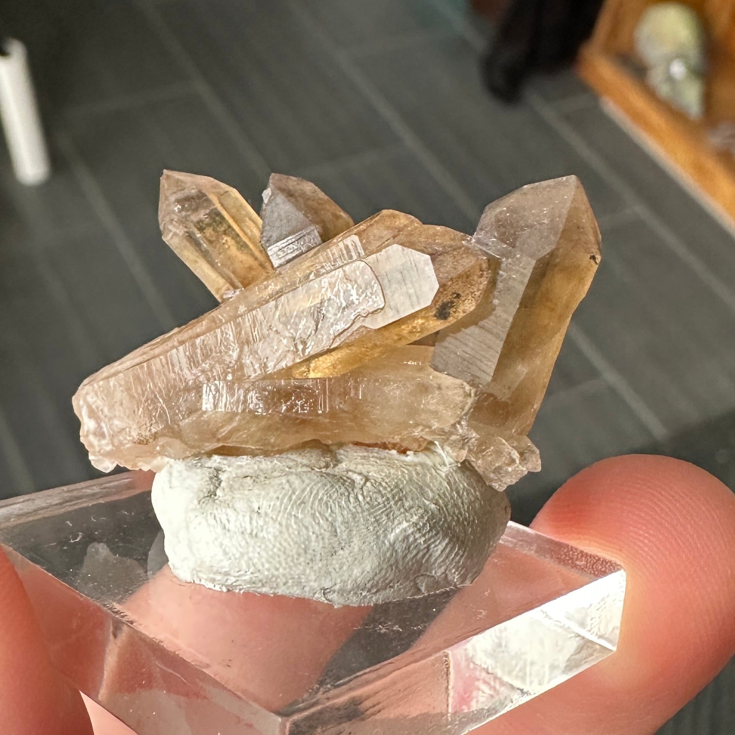 Miniature Sized Smoky Citrine from Orange River, Namibia