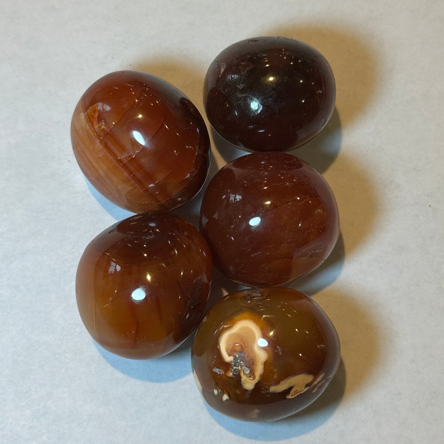 Medium Tumbled Orange Carnelian from Malawi