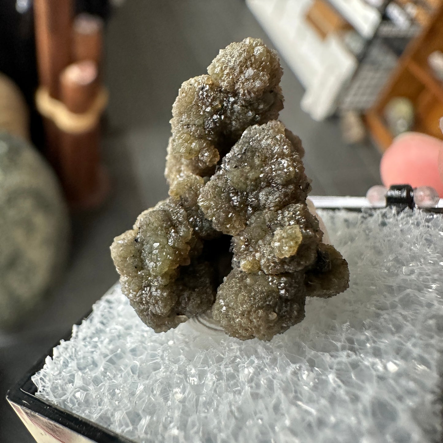 Old Stock Byssolite Included Green Quartz Perky Box Specimen from Pennsylvania