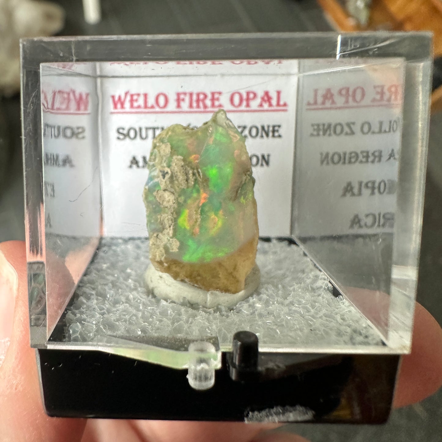 Stunning A+ Welo Opal in Perky Box from Ethiopia