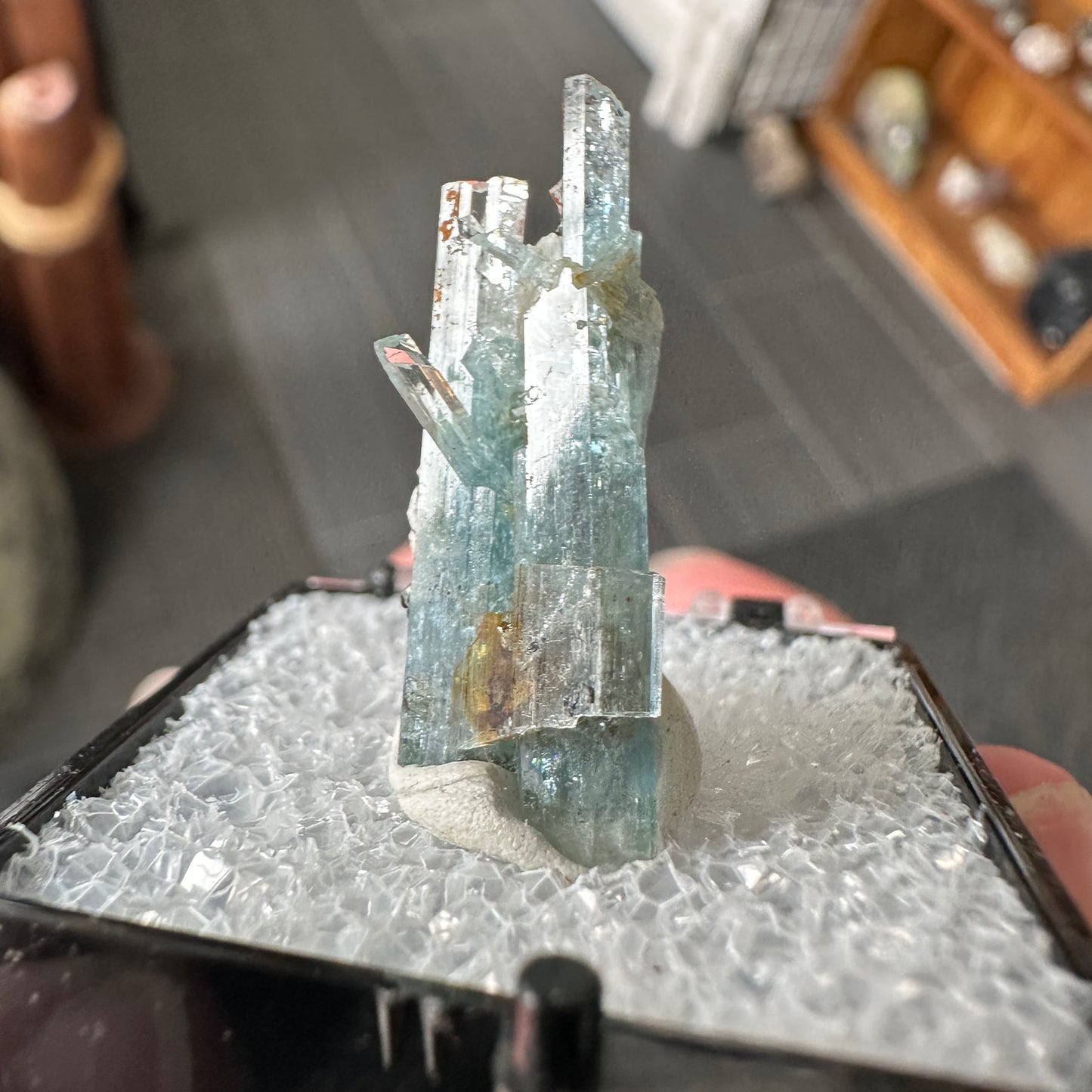 Aquamarine Perky Box Specimen from Namibia