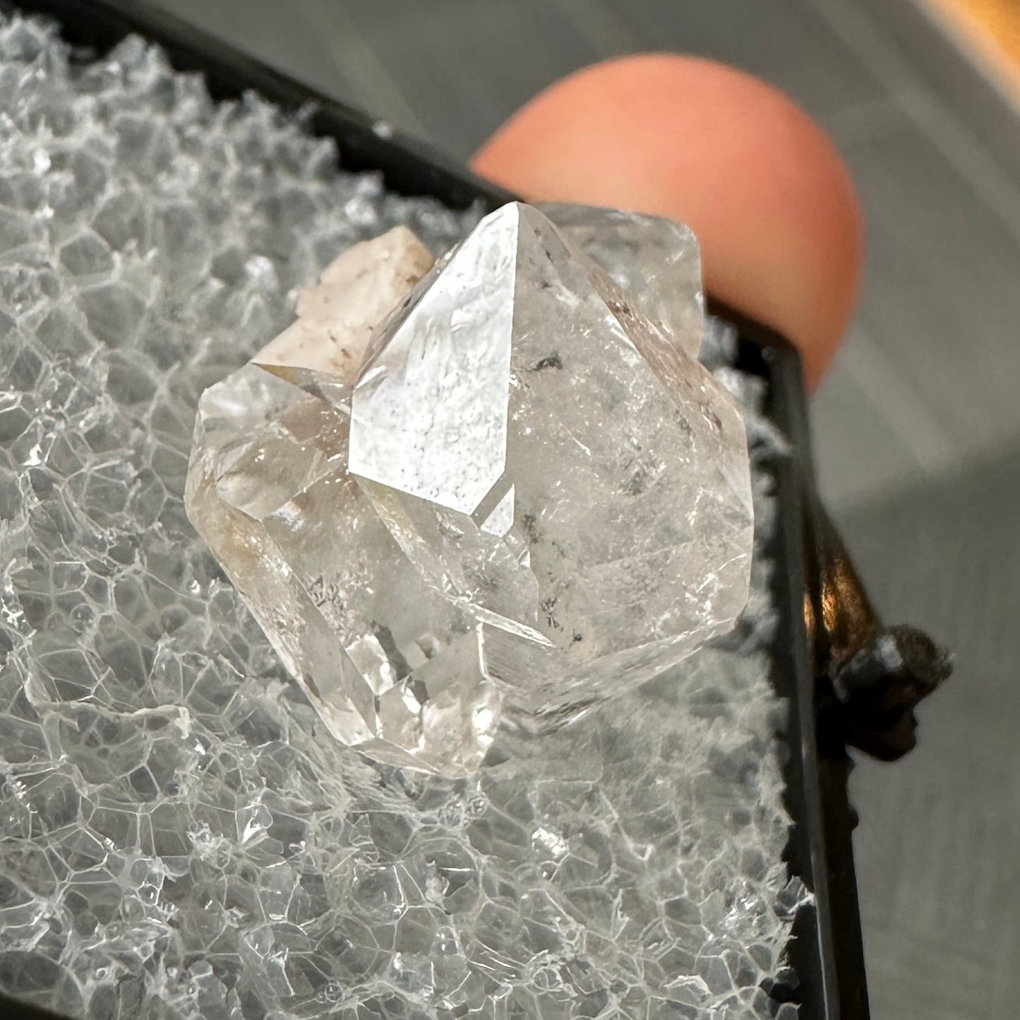 Herkimer Diamond Quartz Perky Box Specimen from New York