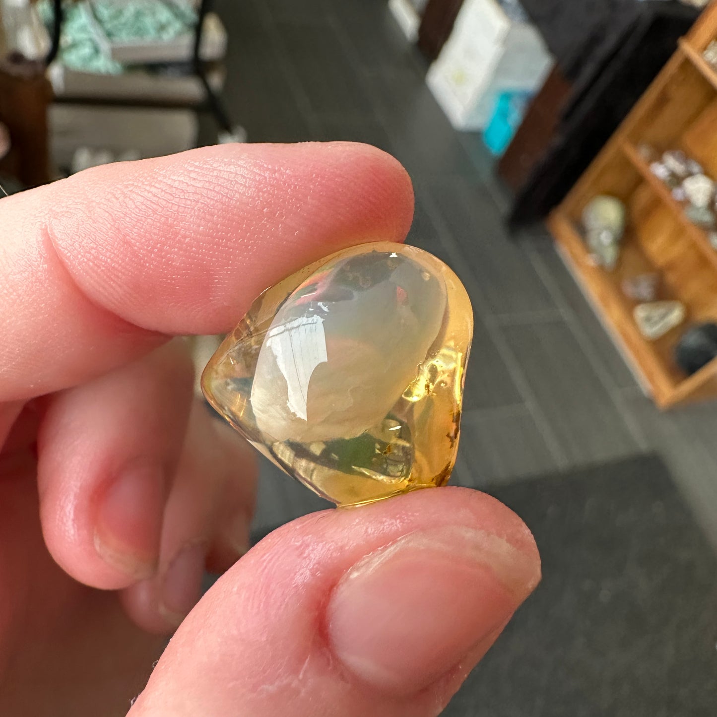 A+ 5.32g Welo Ghost Phantom Water Opal from Ethiopia