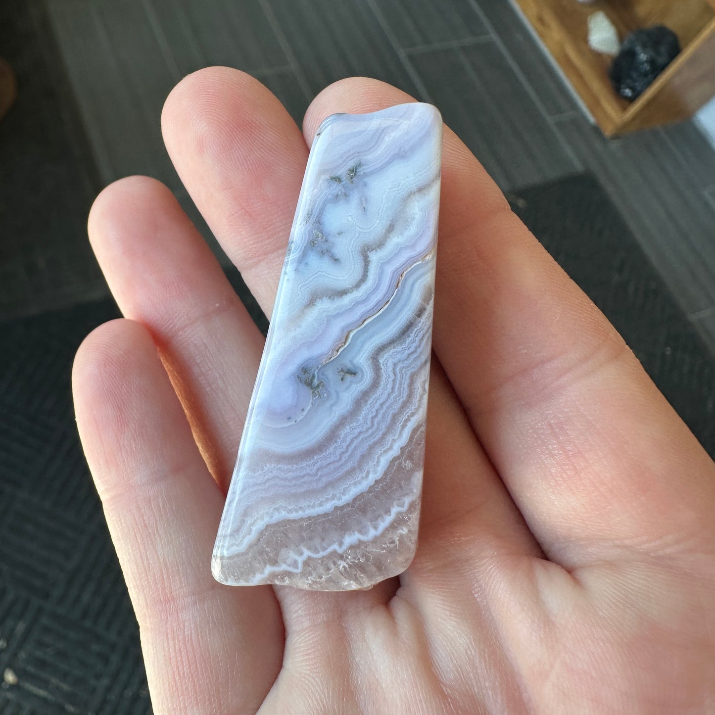 2.51g Colorado Silver-Bearing Amethyst Sowbelly Agate Slab