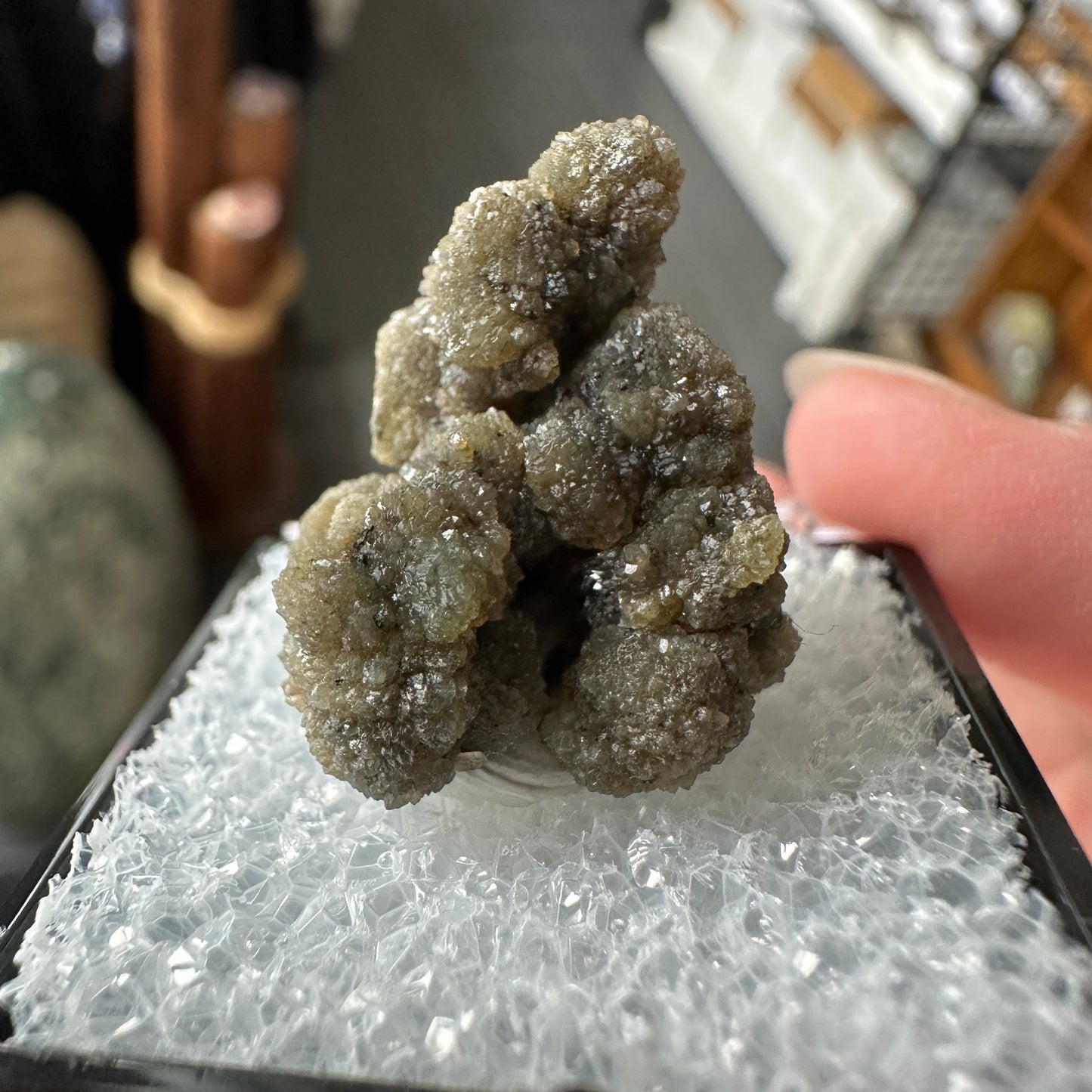 Old Stock Byssolite Included Green Quartz Perky Box Specimen from Pennsylvania