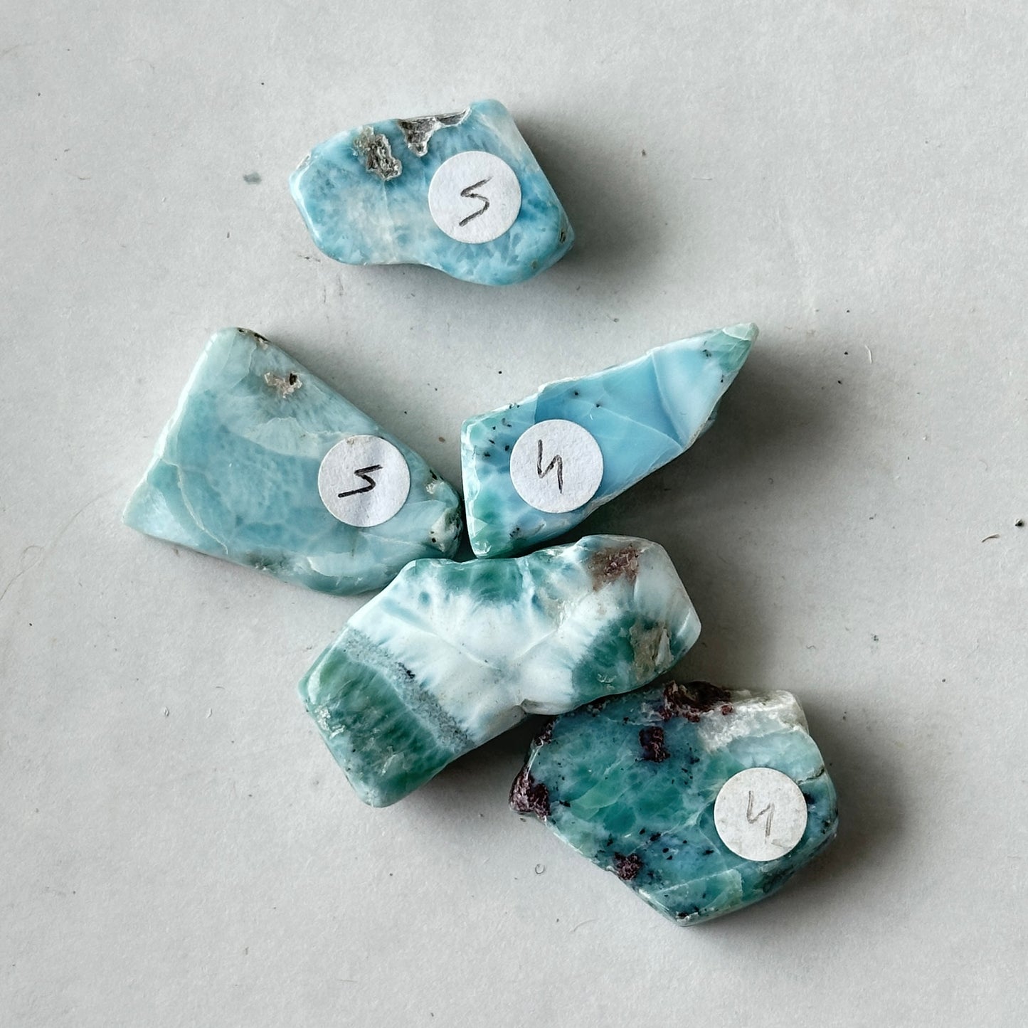 Small Tumbled Blue Larimar from Dominican Republic