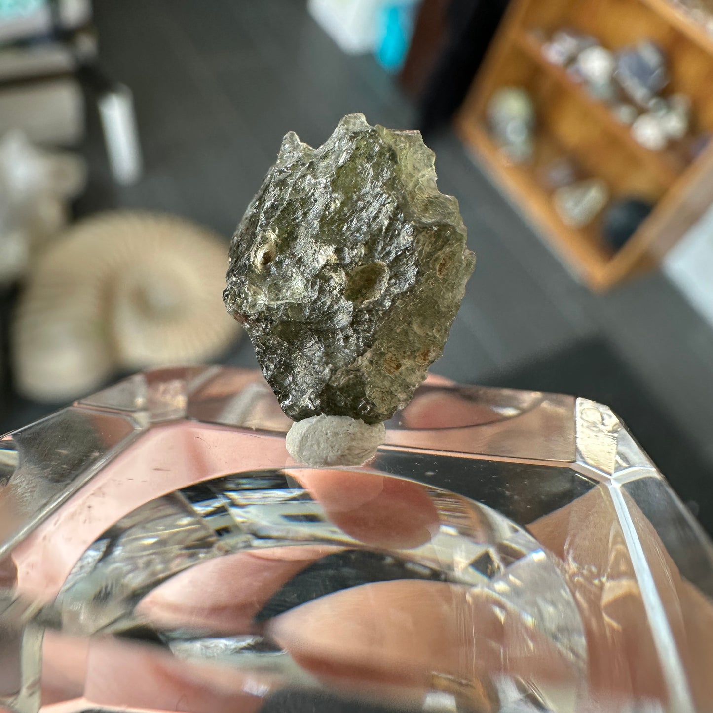 Genuine Green Moldavite 0.80g from Czech Republic