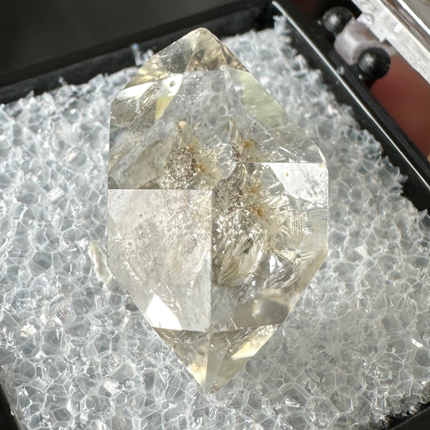 Herkimer Diamond Quartz Perky Box Specimen from New York