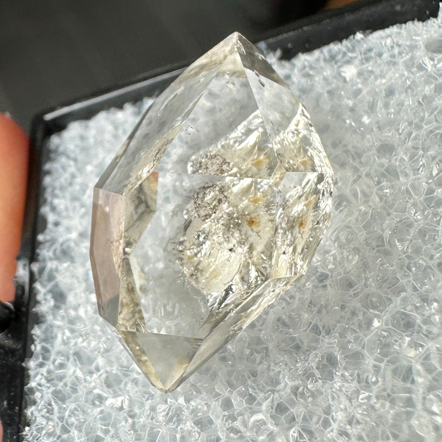 Herkimer Diamond Quartz Perky Box Specimen from New York