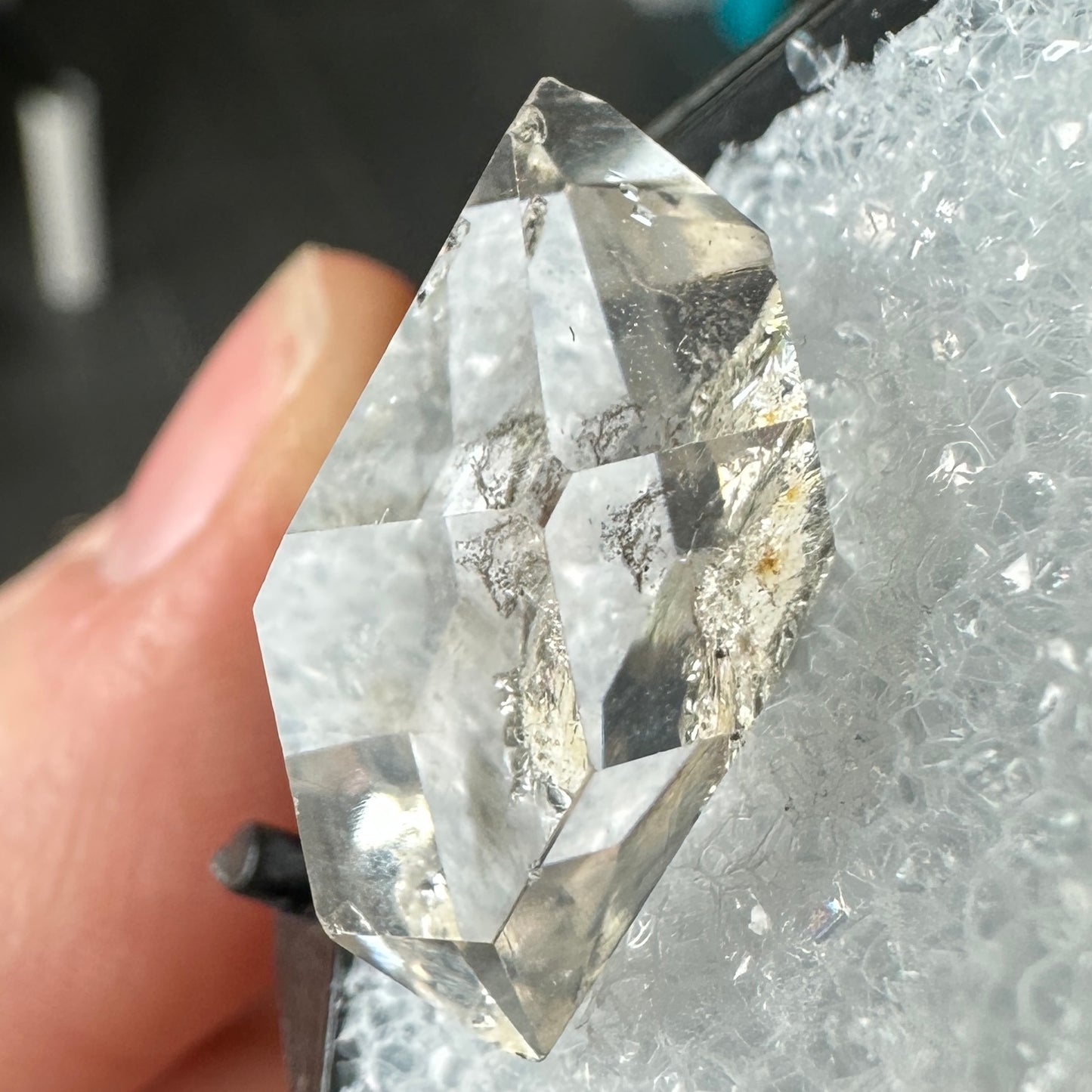 Herkimer Diamond Quartz Perky Box Specimen from New York