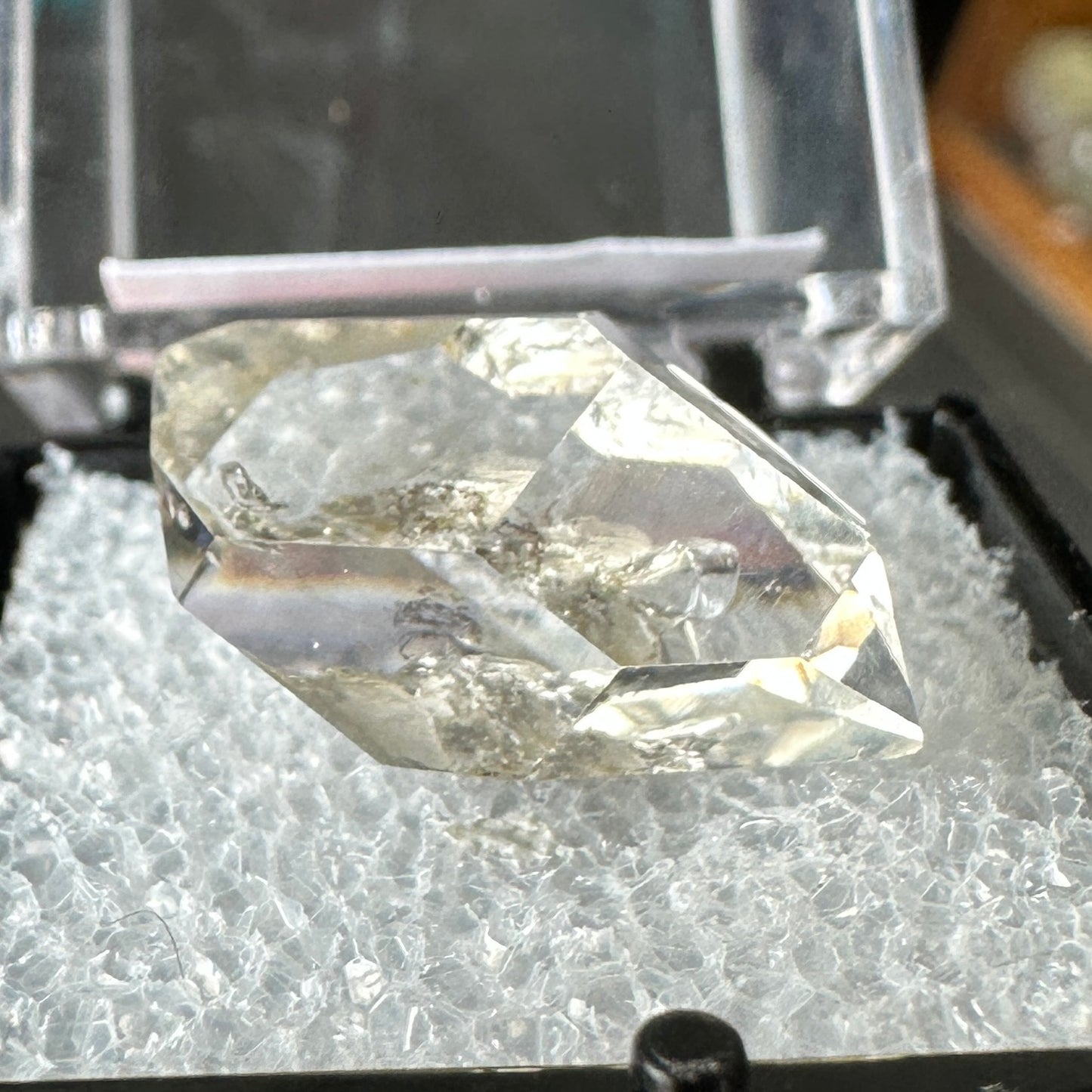 Herkimer Diamond Quartz Perky Box Specimen from New York