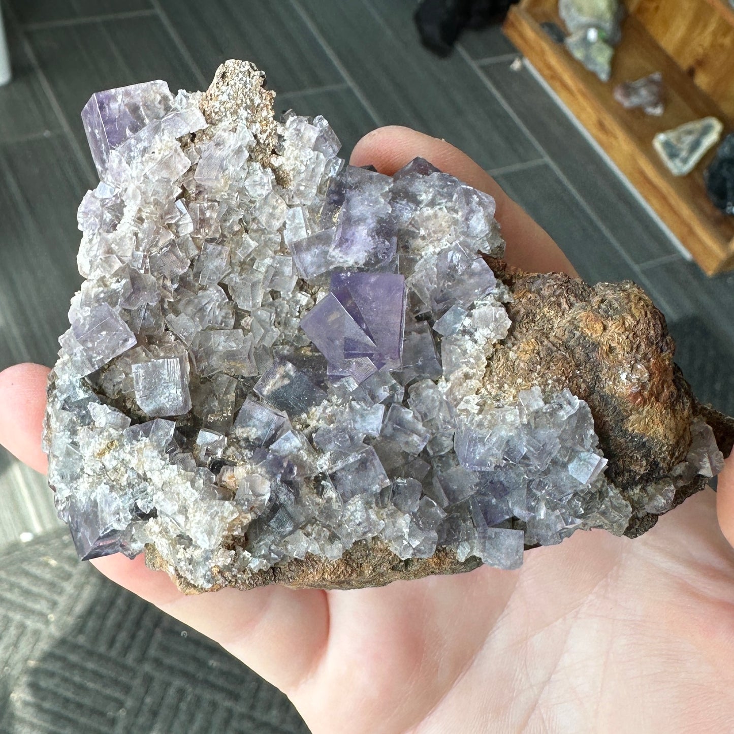 Cabinet Size Purple Fluorite from the Diana Maria Mine, UK