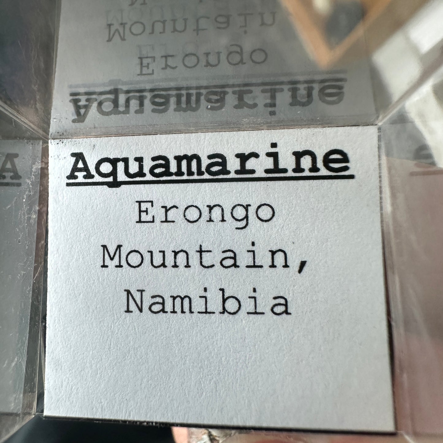 Aquamarine Perky Box Specimen from Namibia